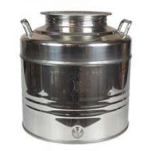 Belvivere - F&ucirc;t en acier inoxydable de 30 litres. Huile de graffato