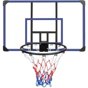 Panier de basket mural-Panneau et cercle incassable-Int&eacute;rieur et ext&eacute;rieur-112x7.37x72(cm)