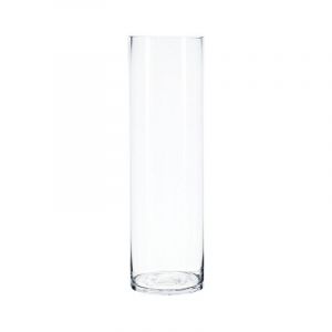 Vase Cylindrique 50cm Transparent