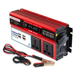 onduleur 500w transfrontalier alimentation directe onduleur voiture avec 4usb téléphone portable charge rapide écran LCD double prise(12V à 220V)