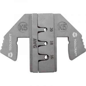 Toolcraft Ple-0k5 To-6897543 Matrice &Agrave; Sertir Deutsch Adapt&eacute; Pour Marque (Pinces) Toolcraft Pz-500