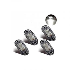 Ymyny - Feux de Gabarit Latéraux Feux De Dégagement led pour 12V 24V Universel Remorque Camion Lorry Caravan Bus (4pcs Blanc)