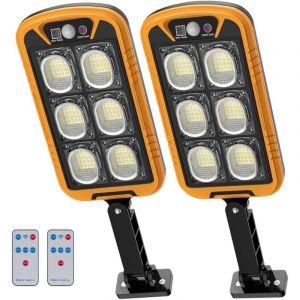 Lampe Solaire Exterieur, Style Moderne IP66 sans fil, Lampe Exterieur Solaire Detecteur de Mouvement, spot led Ext&eacute;rieur 150W &agrave; 3 Modes d'&Eacute;clairage,