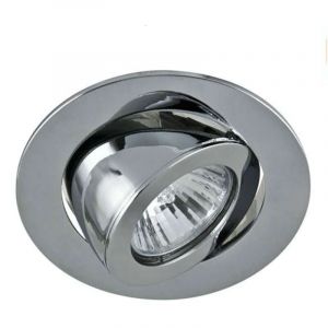 Spot encastrable orientable rond aluminium type escargot GU10 - Aluminium mat
