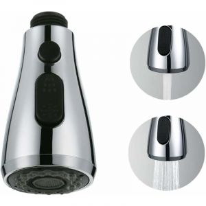 Pulvérisateur de robinet avec bouton d'arrêt pulvérisateur à tirette évier de cuisine pour mitigeur