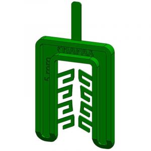 CALE Fourchette 55X40 Epaisseur 5 Vert-5 pièces