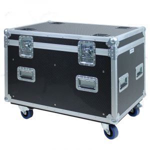 Kimex - Flight case type malle 90 x 60 x 60 cm + rangement int&eacute;rieur