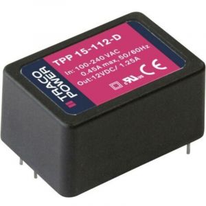 TracoPower TPP 15-112-D Alimentation à découpage 12 V/DC 1.25 A 15 W R452651