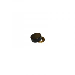 Rosace cyndrique ou cache vis (1 rosace et 1 cuvette de vis) Laiton noir Diamètre 20 Vis 5A6-1 pièce