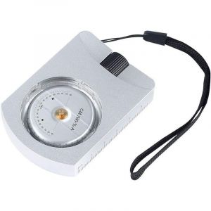 Clinom&egrave;tre portatif Compact Professionnel en Aluminium pour altim&egrave;tre pr&eacute;cis pour mesurer Les hauteurs Pentes Angles Argent