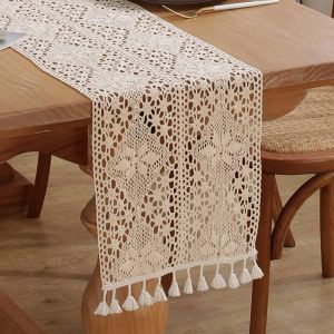 Chemin de Table, Chemin Table Vintage Au Crochet, Chemin de Table Dentelle, Chemin Table Vintage Beige, pour Boho Rustique D&eacute;cor Mariage, Mari&eacute;e &