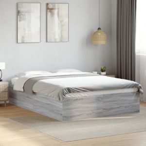 Maison Chic - Cadre de lit sans matelas-Structure de lit sonoma gris 120x190 cm 230305