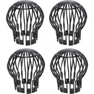 Aougo - Lot de 4 crapaudines pour gouttière d'environ 13,2 x 14,5 cm (diamètre x hauteur)