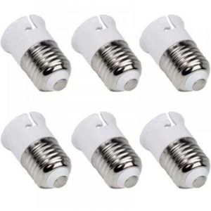 E27 vers B22 pour Ampoule LED &agrave; Ba&iuml;onnette, Base de Lampe Convertisseur pour Passer de E27 &agrave; B22, Adaptateur &agrave; Vis vers Douille Ba&iuml;onnette, lot de 6