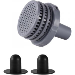 Applicable 11070/11072 Compatible avec Intex 25022E, Crépine de la Vanne de Vidange pour Piscine avec 2pcs Bouchon Trou Filtre