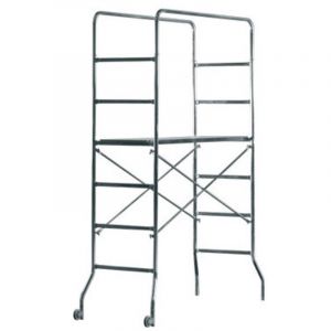 Chafaudage en acier galvanisé H220 cm avec des roues multiples pas en place de 30 kg