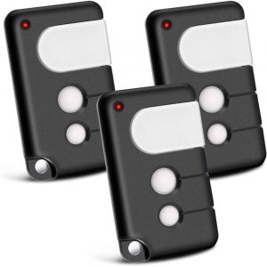 Lot de 2 Telecommande Portail compatibles avec Chamberlain, 433,92 MHz 3 canaux, compatibles avec TX4RUNI, TX2REV, 84335EML, 84333E, 94333E, 4335EML,