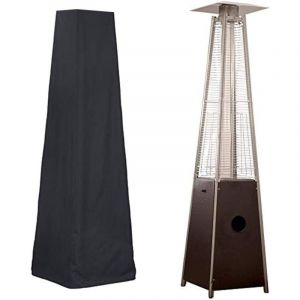 Housse pour Chauffage de Terrasse - Housse pour Parasol Chauffant de Style Pyramidal, Noir(229x53x53cm)