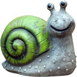 FITAGS Ornement Solaire Lumi&egrave;res D&eacute;coration de Jardin Lampe d'animaux Lampe Solaire Forme d'escargot Statue d'escargot Statue des Animaux pour Jardin