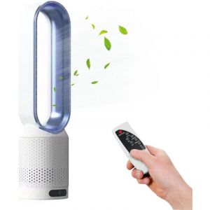 Ventilateur de refroidissement sans pales, ventilateur tour oscillant à 90°, ventilateur sur pied réglable de 20' x 5,5' pour la maison, facile à