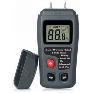 Humidimètre portable pour bois, testeur d'humidité lcd pour détecteur d'humidité du bois, mesure de l'humidité du papier et du bois de chauffage.