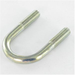 Etrier Acier zingu&eacute; Fond rond PROF36 Tube 18 M6/16/16-5 pi&egrave;ces