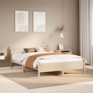 Maison Chic - Cadre de lit sans matelas-Structure de lit 120x190 cm bois de pin massif 891193