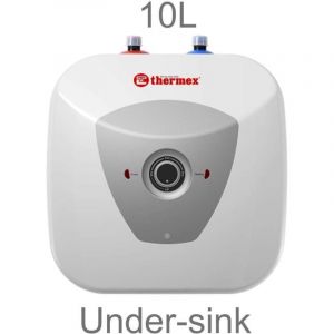 Chauffe-eau &eacute;lectrique HIT PRO 10L Thermex, Installation sous l'&eacute;vier arriv&eacute;es d'eau en haut