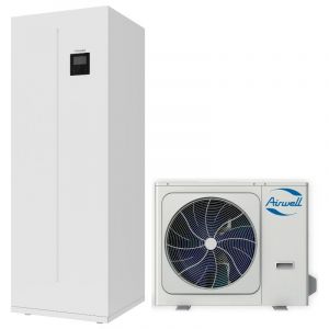 AIRWELL - Ensemble Pompe à chaleur Air / Eau WELLEA WT 16 kW Monophasé avec ballon ECS 240L - AIRPACWELLEA16MECS240