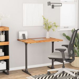 Dessus de bureau 90x60x2,5cm rectangulaire bois massif d'acacia