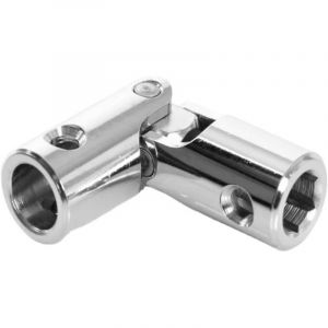 Cardan de volet roulant en acier nickel&eacute; diam&egrave;tre ext&eacute;rieur 16 mm forme carr&eacute; 6 mm x &Oslash; 10 mm