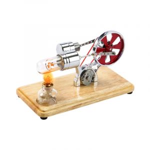 Mini moteur Stirling à air chaud, Générateur d'électricité LED coloré, Kit éducatif pour enfants