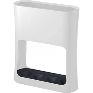 Pied de parasol ovale blanc, support robuste pour vos parasols