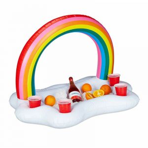 Sous-verres gonflables, porte-gobelet de flotteur de piscine, bou&eacute;e de piscine de plage gonflable, porte-gobelet gonflable, barre de piscine