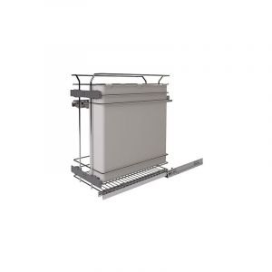Combiné pain / bouteilles - Version : Fil rond - Matériau : Acier - Décor : Chromé - Hauteur : 540 mm - Charge : 30 kg - Amortisseur : Avec