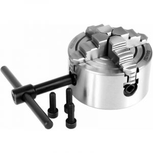 Vtizikl K72-80 Mandrin Tour 4 Mors Ind&eacute;pendant R&eacute;glable et R&eacute;versible Dia. 80mm, Mandrin de Tour en M&eacute;tal de M&acirc;choire Ind&eacute;pendante, Accessoires de
