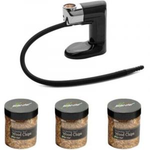 Fumoir Portable - Pistolet à Fumer pour Fumoir à Froid - Gratuit 3 sciures pour fumoir, Pistolet à Fumer Portable, Pipe Fumage Professionnel idéal