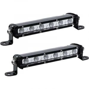 18cm 18W Feux de recul led fin 12V, phare de travail led 12v, longue portee led projecteur led pour remorque, voiture, moto, 4x4 accessoire