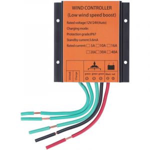 Contr&ocirc;leur de Charge d'&eacute;olienne MPPT r&eacute;gulateur de g&eacute;n&eacute;rateur de tension de suralimentation 12V 24V 40A 300W-1000W