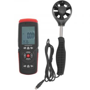 An&eacute;mom&egrave;tre de type divis&eacute; 0,0-45,0 m/s Compteur de mesure du volume d'air portable Compteur de vitesse du vent num&eacute;rique Testeurs de d&eacute;bit d'air