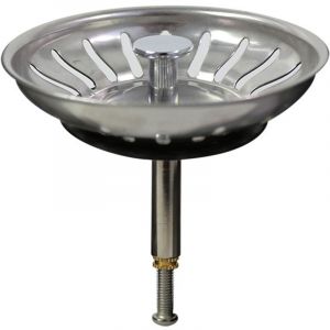 Evier de Cuisine Filter 80mm, 1 Bouchon Evier Cuisine Filter Avec Hauteur R&eacute;glable, Bouchon Evier Cuisine En Acier Inoxydable 304, Bonde Evier,