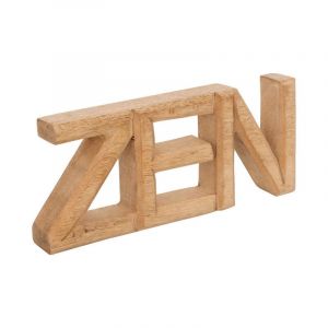 Atmosphera - Mot D&eacute;co &agrave; Poser 'Zen' 23cm Naturel