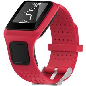 Bracelet de montre d'aérobic en silicone souple pour TomTom Multi-Sport/Runner (rouge)