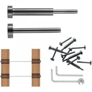 Mophorn - Kit de garde-corps à câbles invisibles lot de 30, récepteurs en acier inoxydable T316 de 3,2 mm et embouts à sertir pour poteaux en