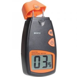 Humidim&egrave;tre pour bois, MD-812, testeur d'humidit&eacute; num&eacute;rique, d&eacute;tecteur d'humidit&eacute; pour bois de chauffage, capteur &agrave; 2 broches (plage de 5 % &agrave; 40 % HR