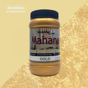 Senideco - mahana – Peinture sablée effet métallisé 1L coloris Gold