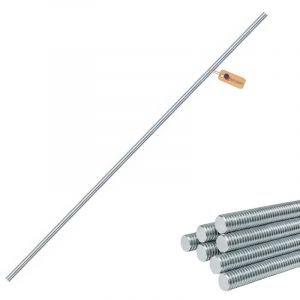 Lot de 28 Tige filet&eacute;e M8 x 1000 mm Inox A4 &ndash; barre filet&eacute;e acier inoxydable goujon filet&eacute; vis de fixation charpente/construction &ndash; GeZu Impex