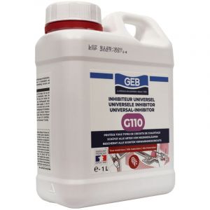 GEB - Protecteur multi-métaux inhibiteur corrosion, boue, tartre et micro-organisme G110 - Bidon 1 l