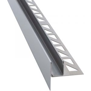 Cale de pente pour douche, argent profil&eacute; en u pour recevoir du verre (12mm de verre) pour douche de plain-pied, en acier inoxydable V2A r&eacute;sistant &agrave;