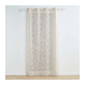 Rideau Voilage à Œillets 'Karla' 140x280cm Taupe